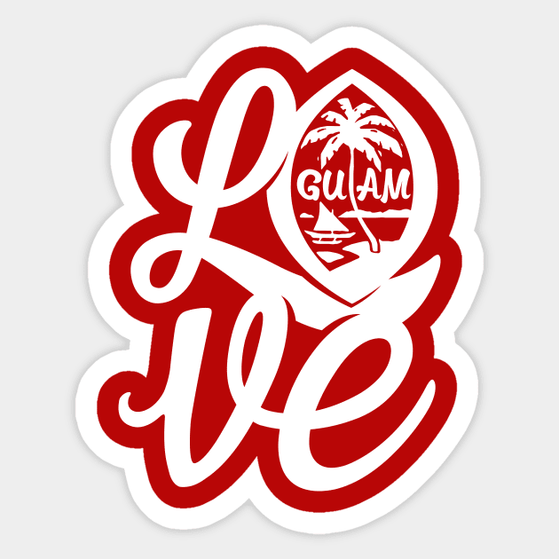 GUAM Love Sticker by THE LOCAL FABRIC